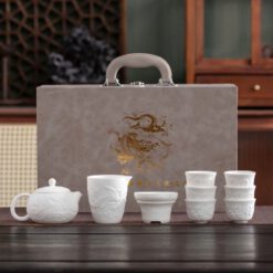 Bộ Ấm Chén Sứ Đức Hoá Long Phụng